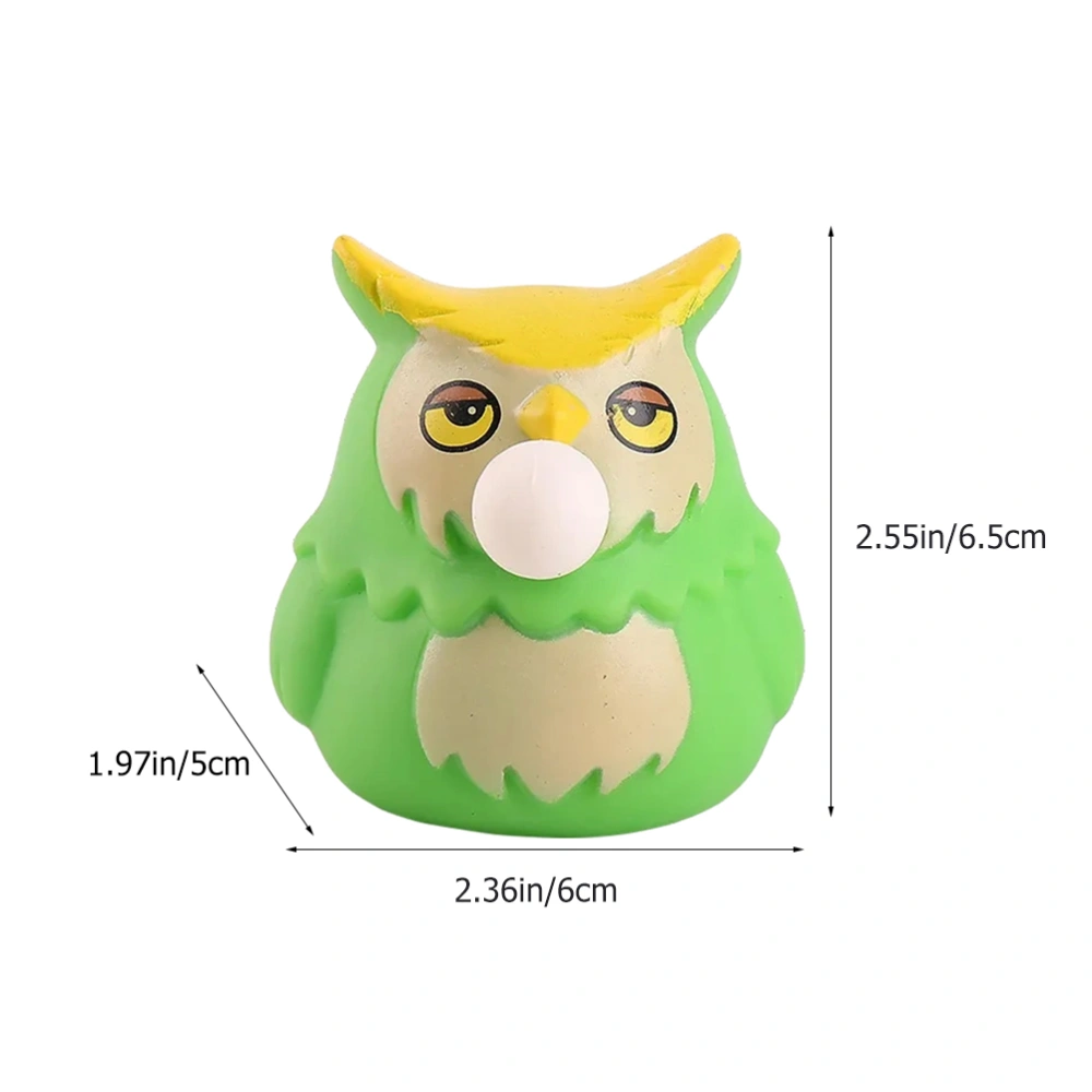 3pcs Cartoon Owl Squeeze Toys Simulated Owl Stretchy Toys Cartoon Animal Vent Toys