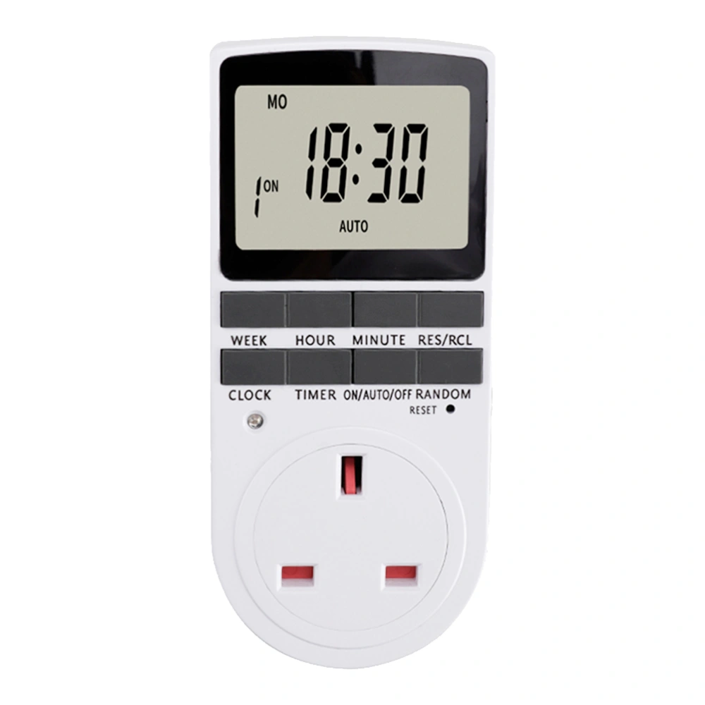 Programmable Digital Timer Outlet Electronic Digital Timer Socket UK Plug