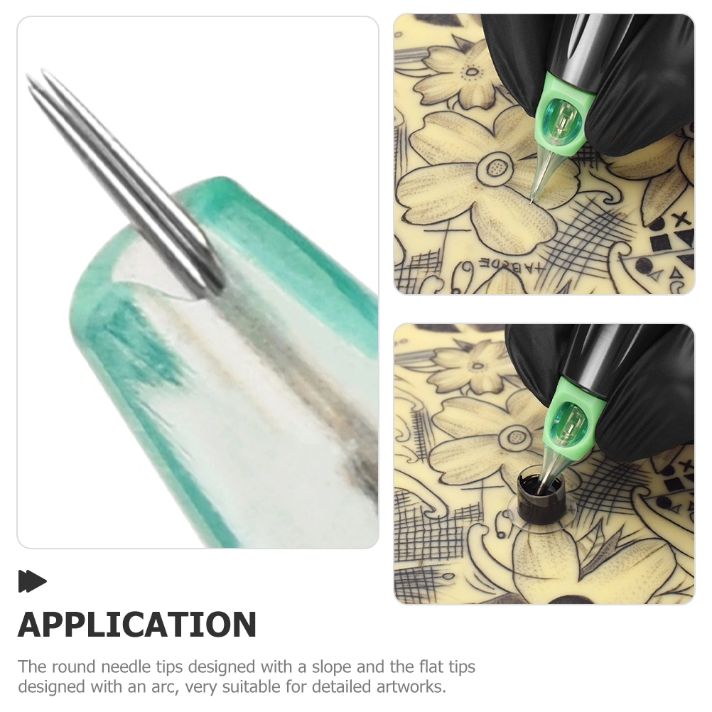 10pcs Tattoo Needles Tattoo Cartridges Shading Needles Tattoo Liner Needles Tattoo Cartridge Tools