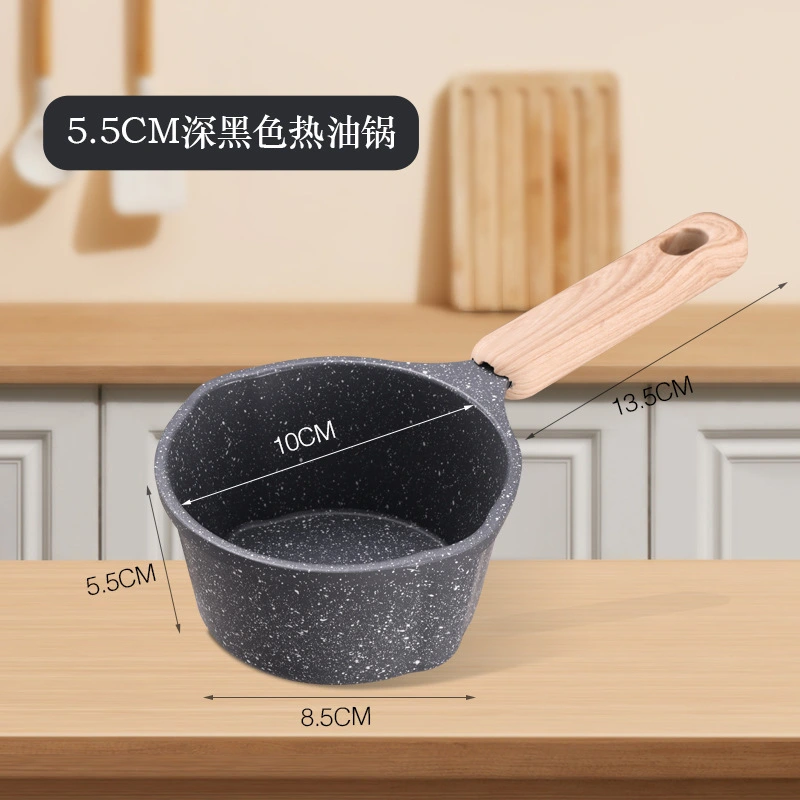 Non-stick Oil Pan Sauce Pan Small Induction Pot Kitchen Cookware Oil Heating Pot