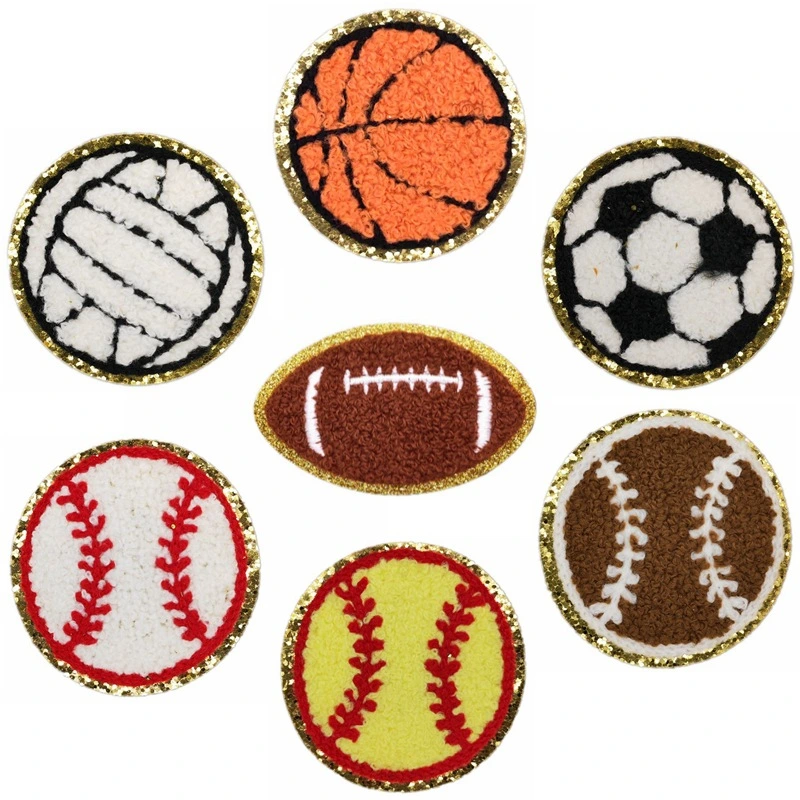 12Pcs Compact Sports Ball Patches Replaceable Hat Patches Wear-resistant Clothes Patches