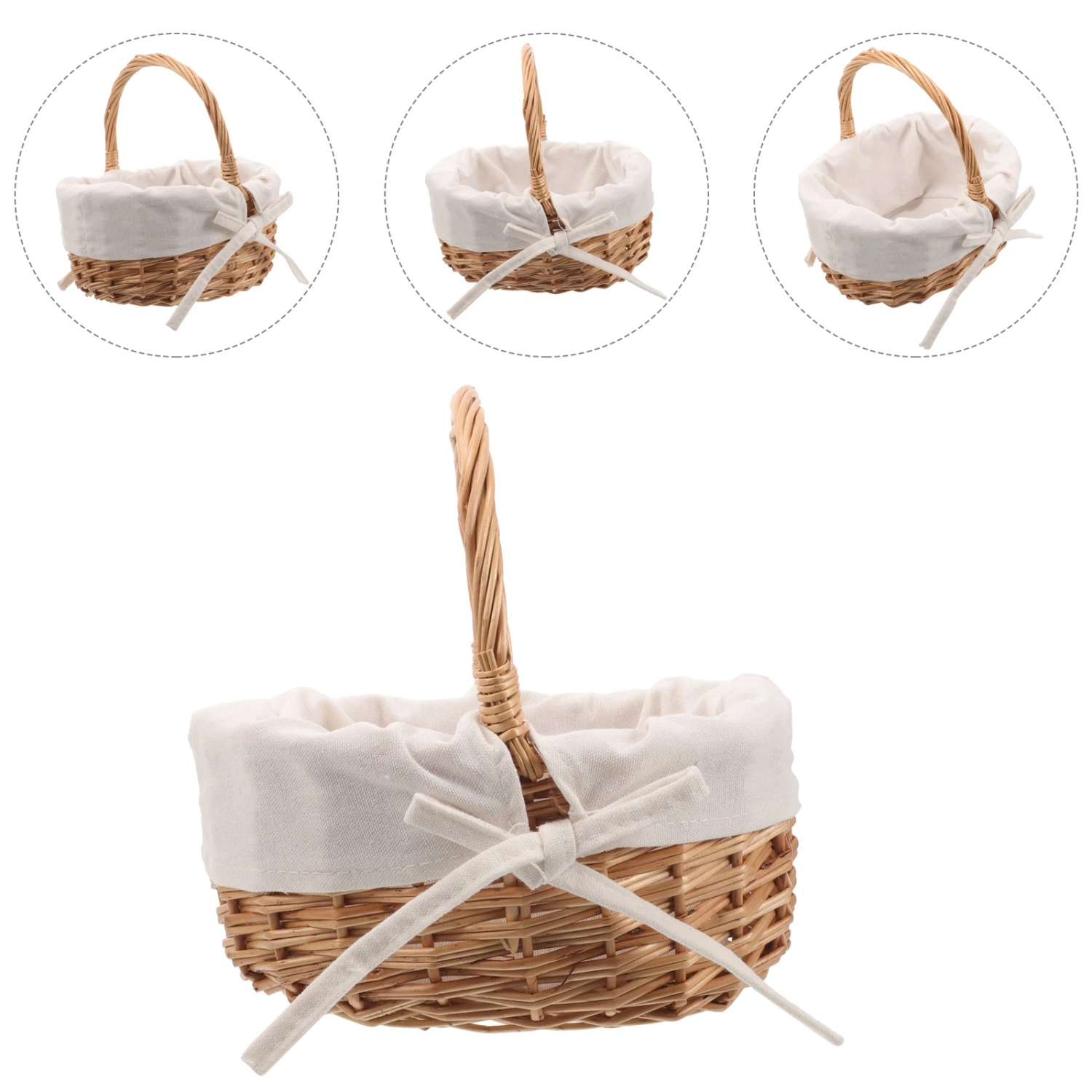 Woven Basket Storage Basket Gift Storage Basket Woven Flower Basket Picnic Basket
