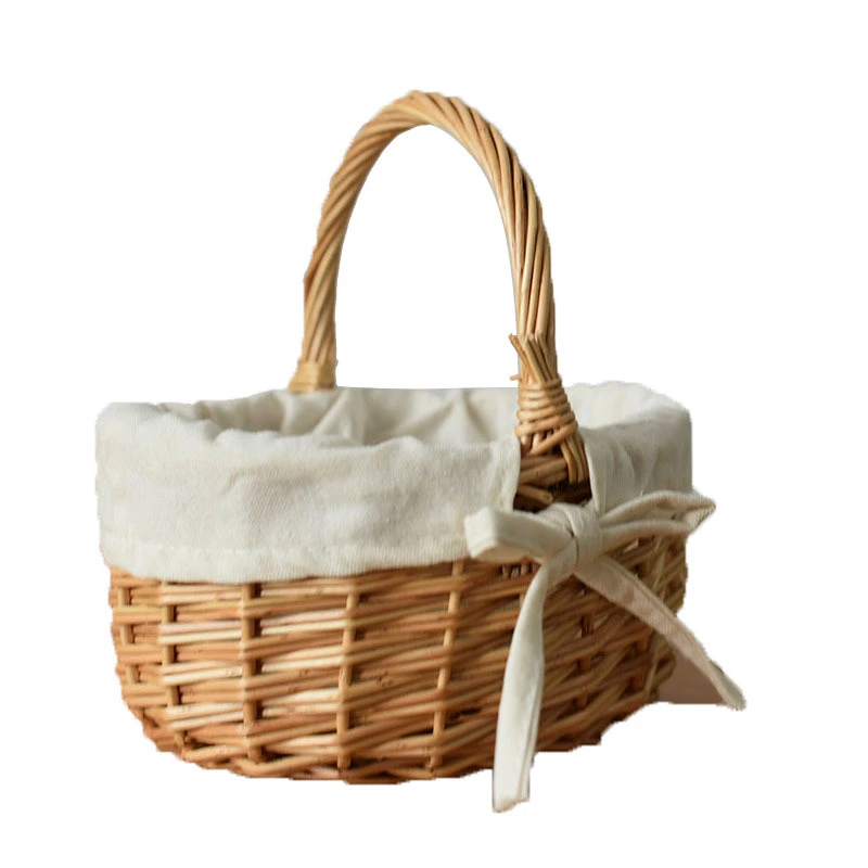 Woven Basket Storage Basket Gift Storage Basket Woven Flower Basket Picnic Basket