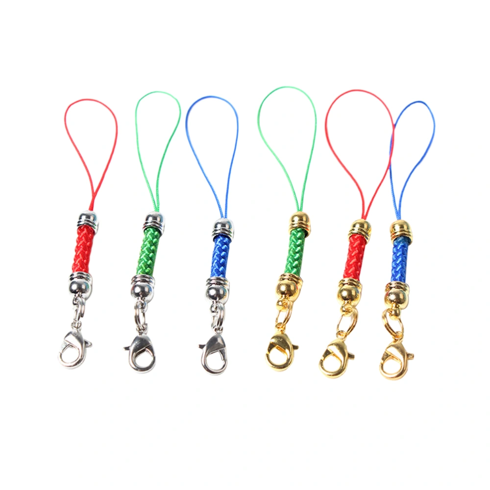 30pcs Straps Lobster Clasp Lariat Cord Mobile Phone Lanyards Key Chain DIY Accessories (Random Color)