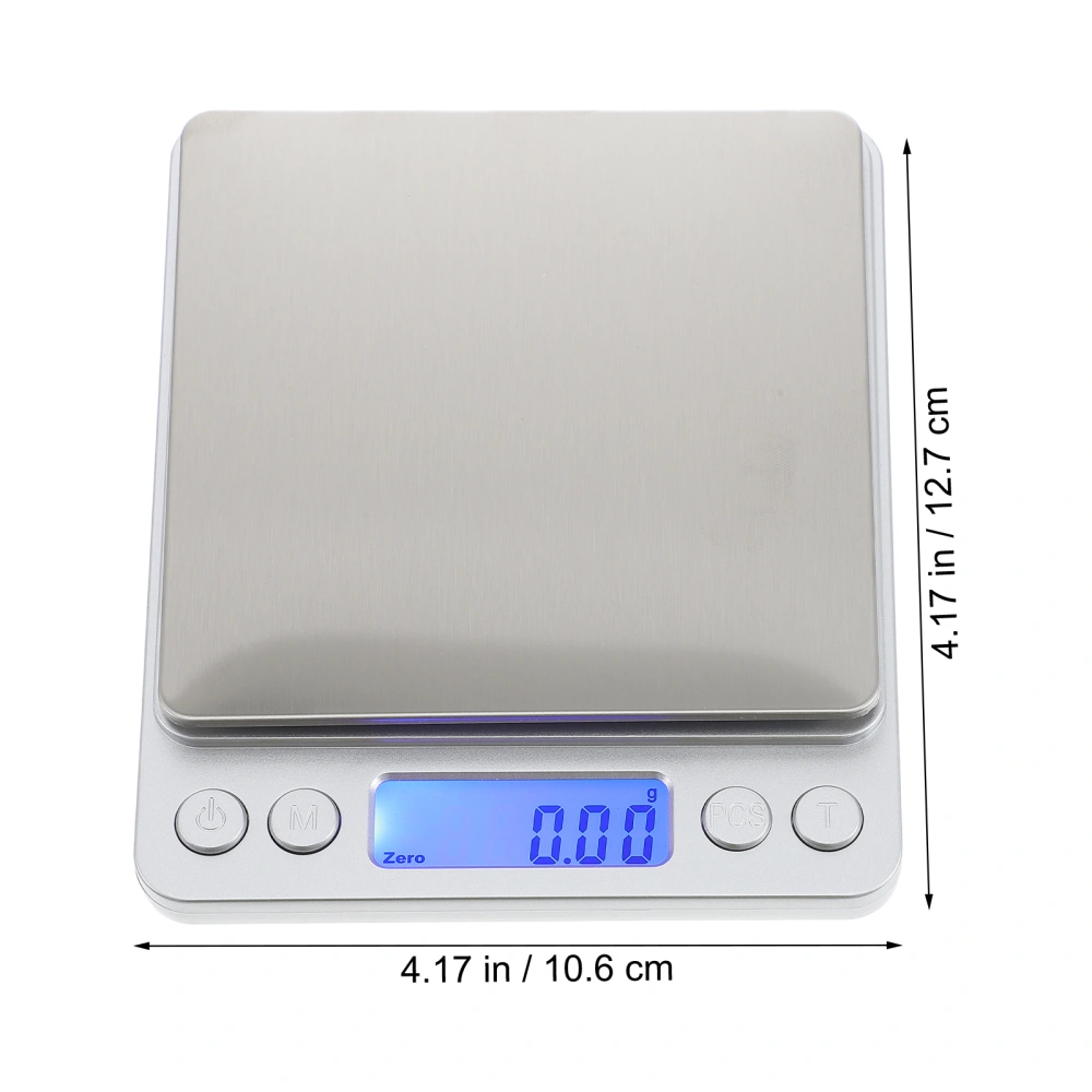 1pc Mini Jewelry Scale Mini Electronic Scale Household Home Scale (Silver)