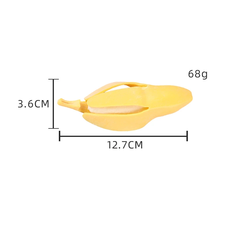 2pcs Banana Stress Relief Toy Creative Hand Sensory Plaything Cartoon Banana Decompression Toy