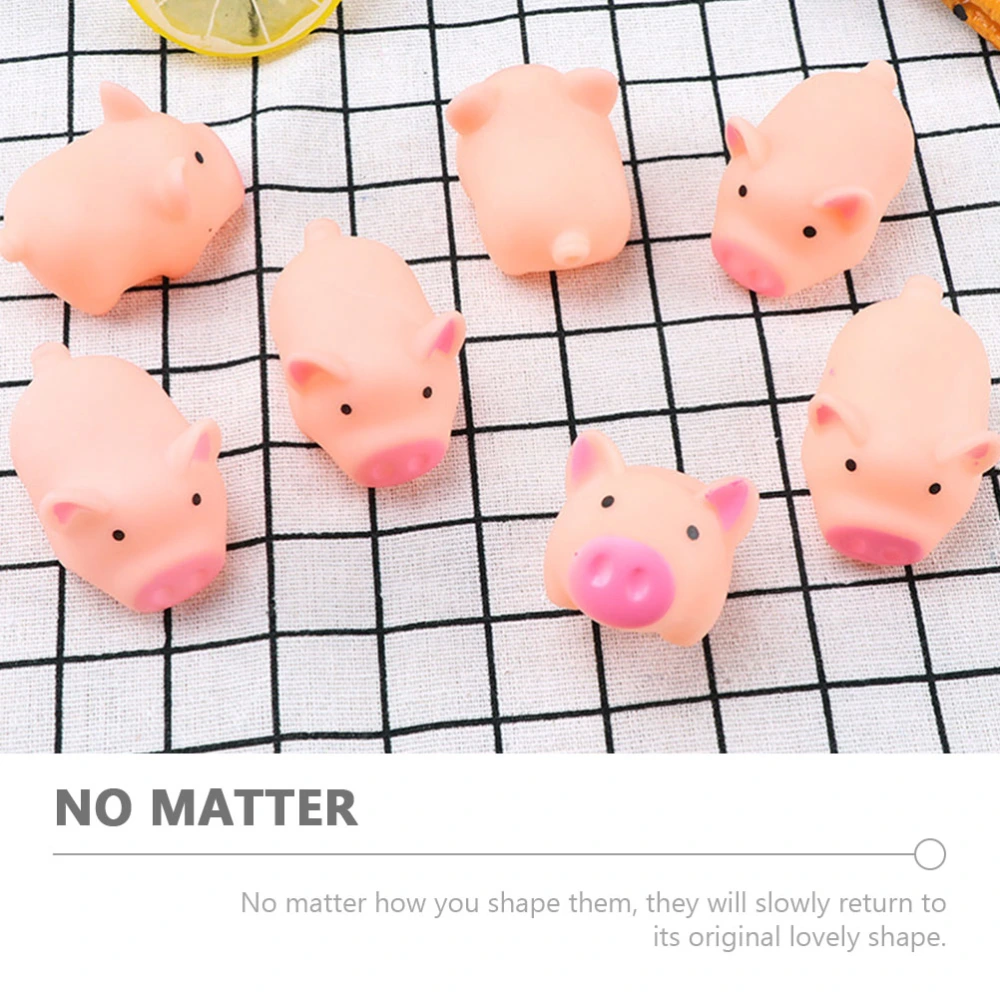 30pcs Adorable Pig Shaped Toys Squeeze Toys Funny Decompression Playthings