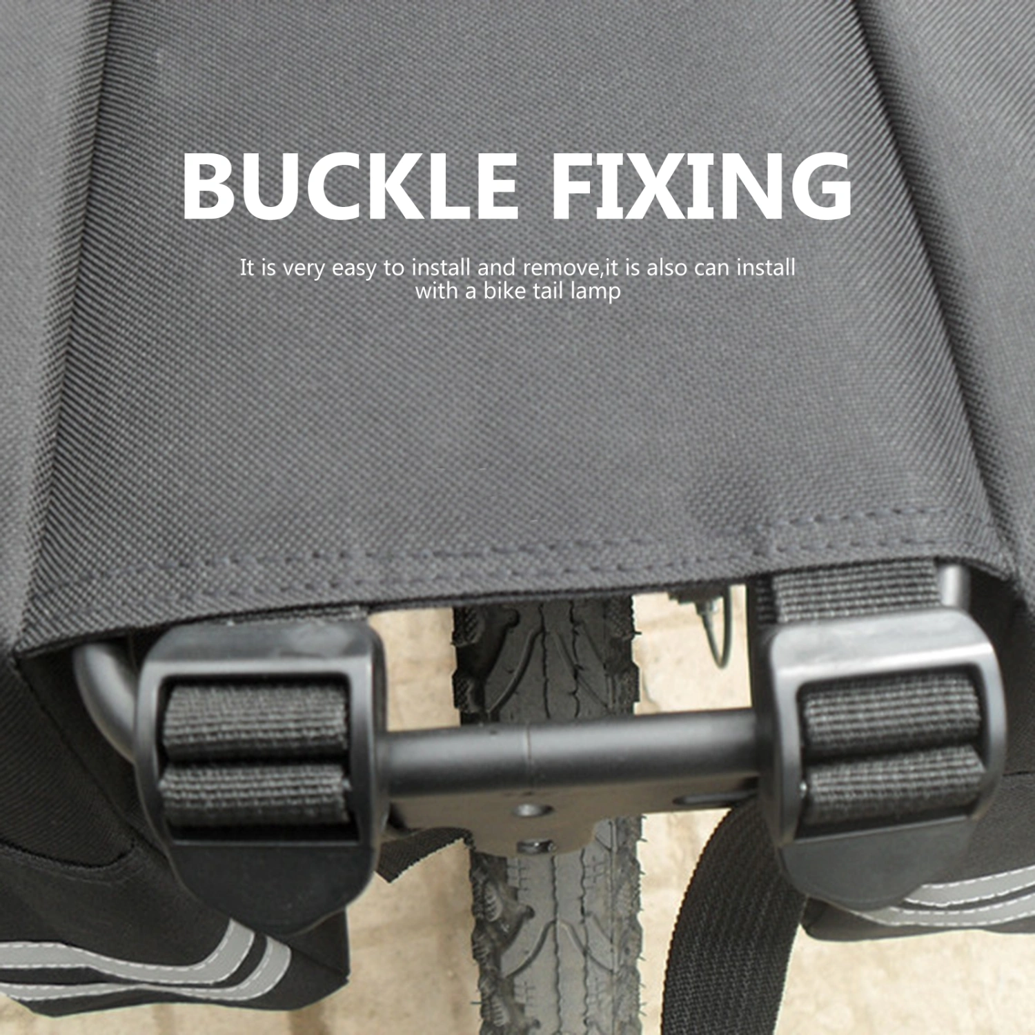 Bicycles Rear Shelf Bag MTB Bike Dual Carry Bag Bike Rear Rack Bag for Outdoor