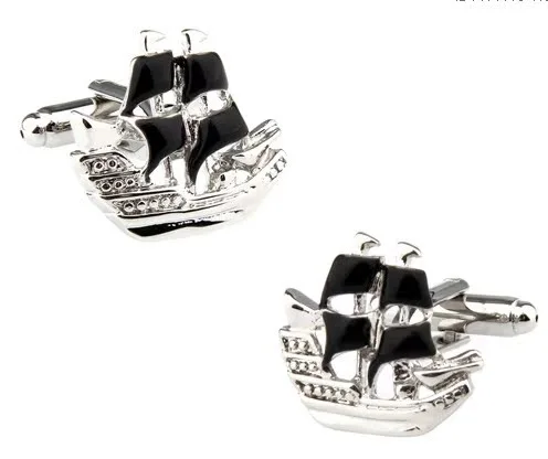 1 Pair  Suit Cuff Links Shirt Cufflinks Sailboat Shape Cufflinks Decorative Shirt Cufflinks Small Cuff Links