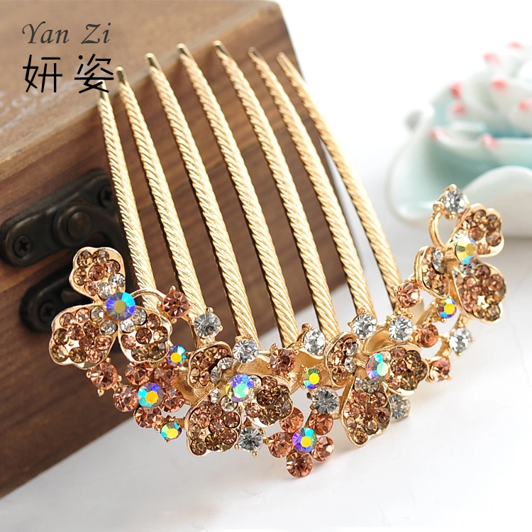 Hair Comb Hair Side Comb Rhinestone Hair Accessory for Women Bride Bridesmaids