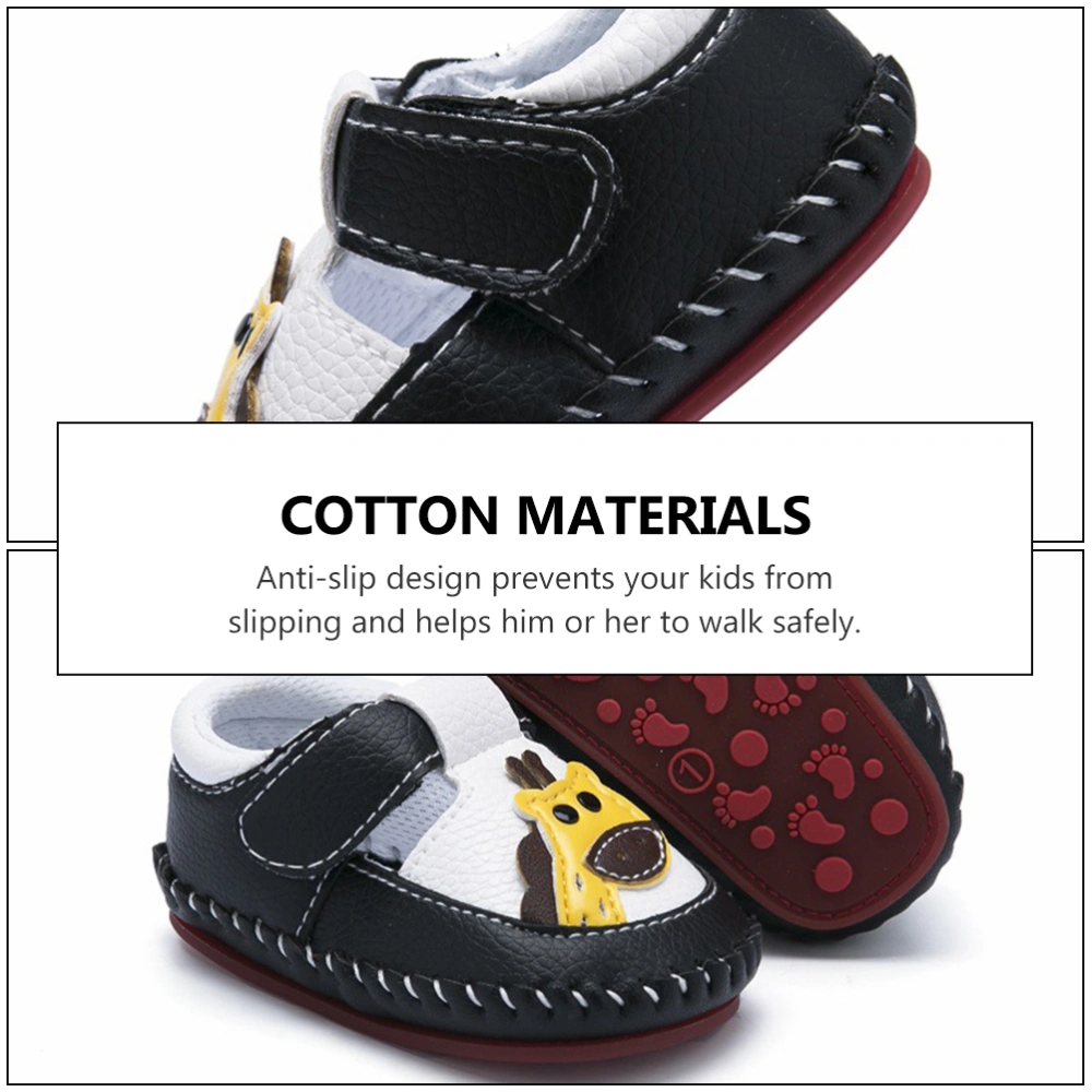 1 Pair of Adorable Baby Shoes PU Toddlers Shoes Household Comfy Baby Shoes