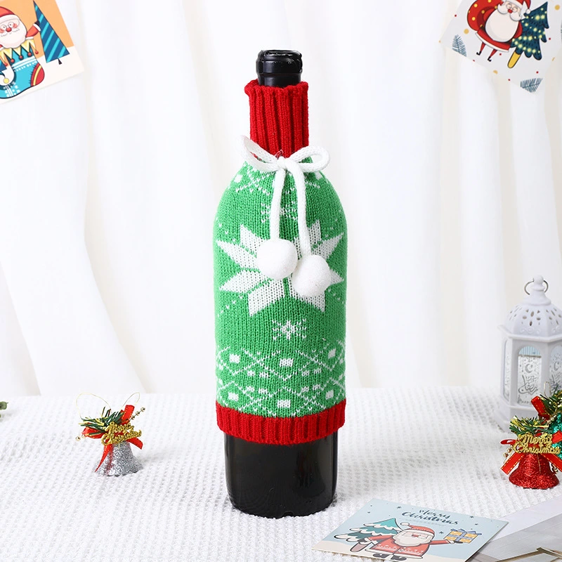 2pcs Bottle Cover Hair Ball Decorative Wine Decoration Liquor Bottle Cover