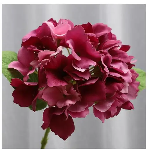 Simulation Hydrangea Artificial Flowers Realistic Hydrangea Flowers Bouquet for Wedding Party Office