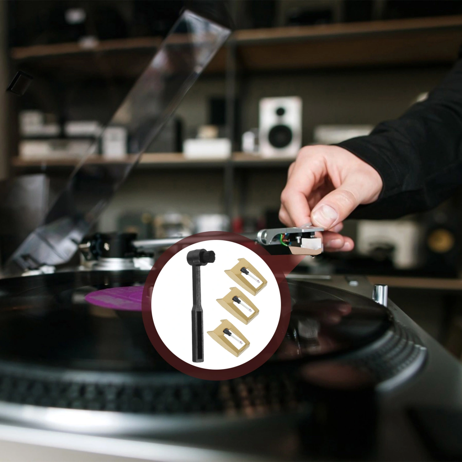 1 Set Record Player Needle Vinyl Turntable Needle Record Pin For Vinyl Record