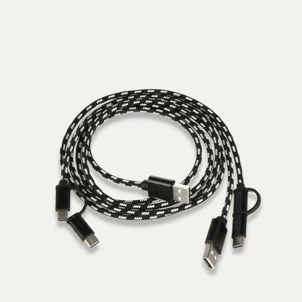 2Pcs USB Type C Cables Portable Charging Cables Fast Charging Data Cables