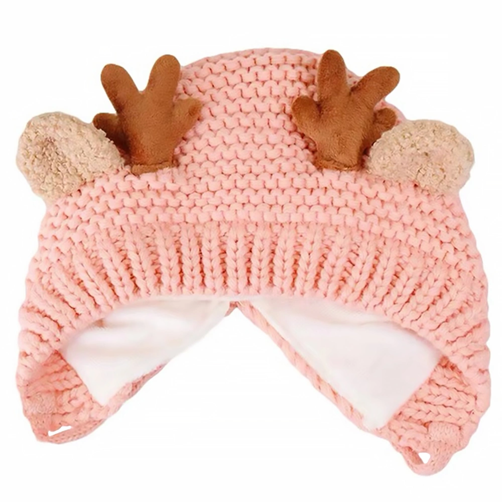 1pc Autumn and Winter Baby Boys and Girls Knitted Hat Christmas Antler Headgear