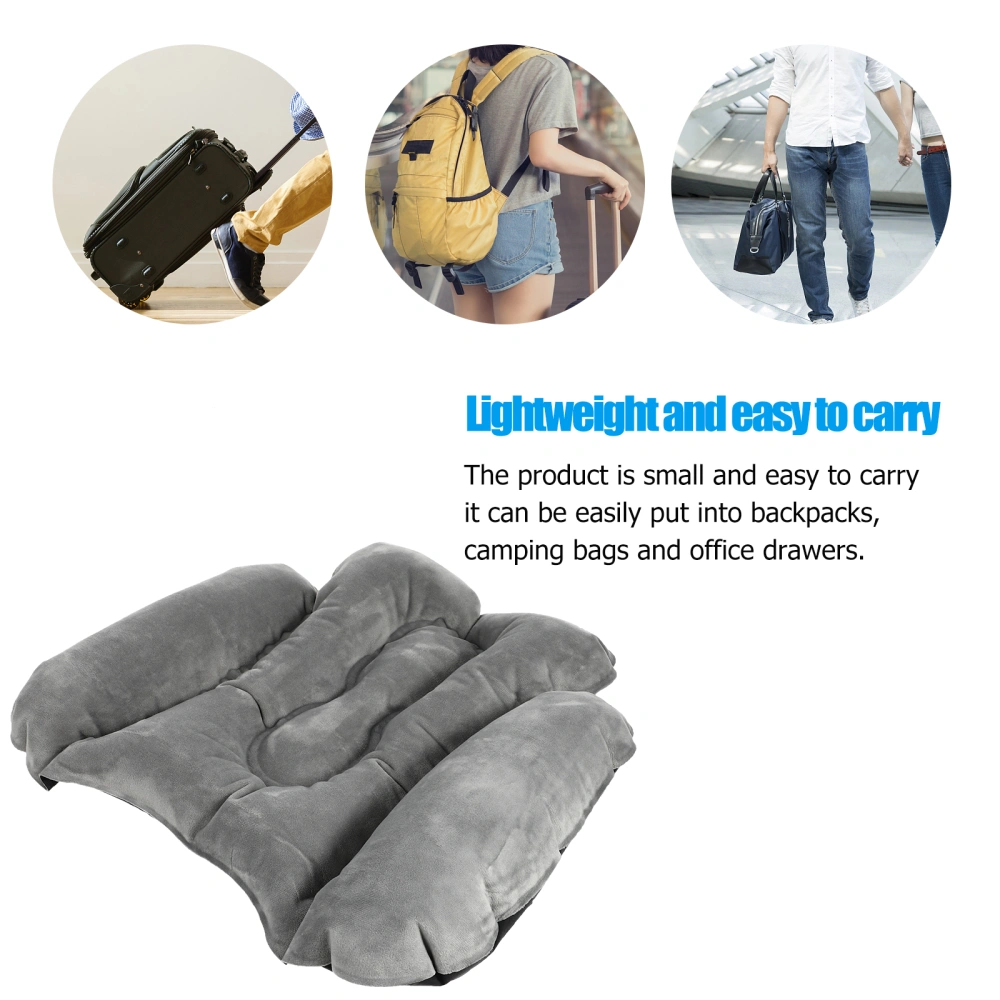 1pc Practical Travel Inflatable Waist Cushion Comfortable Back Pad for Car