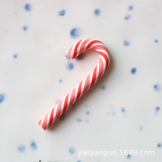 100pcs Christmas Candy Cane Miniature Candy Cane DIY Crafts Resin Candy Cane Prop