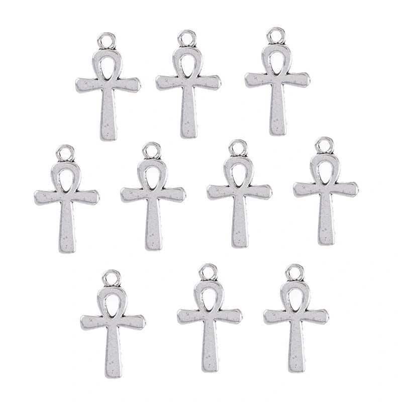 10Pcs Metal Cross Charms DIY Jewelry Pendants Small Cross Jewelry Charms Alloy Cross Hanging Decors