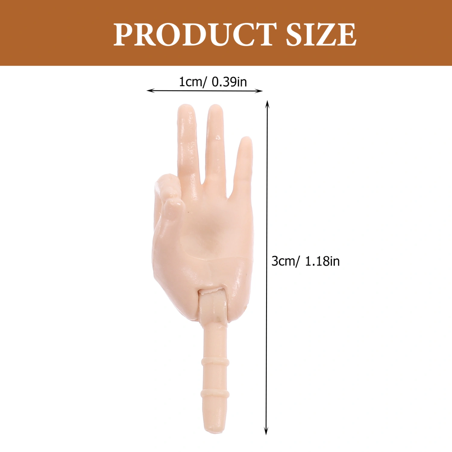 10pcs Fake Hand Parts Mini Hand Parts Plastic Hand Joints Doll Joints for Diy  Doll