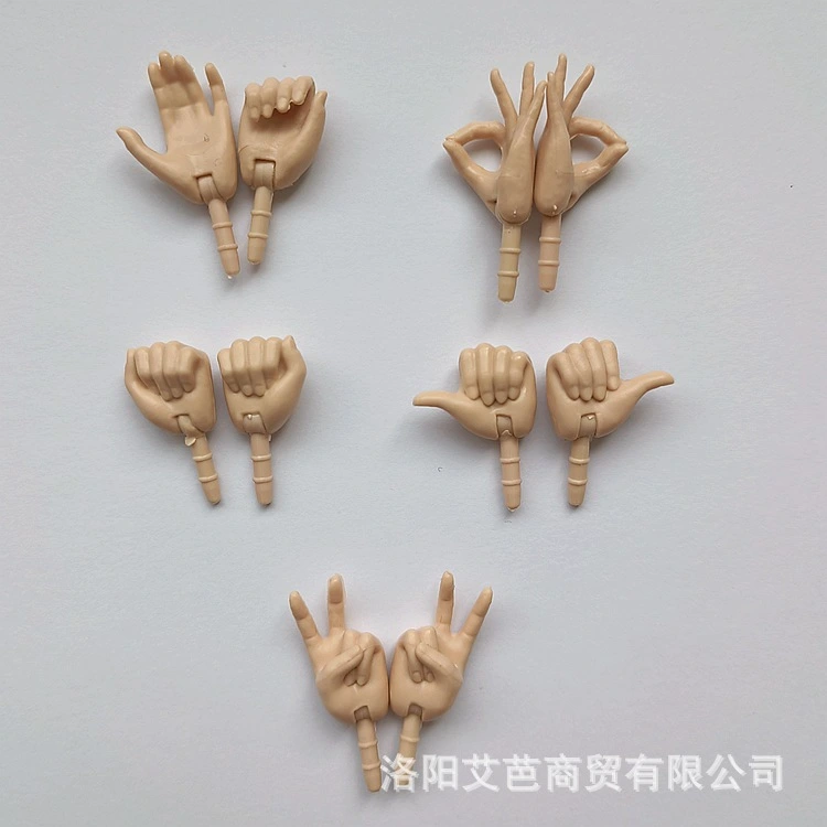 10pcs Fake Hand Parts Mini Hand Parts Plastic Hand Joints Doll Joints for Diy  Doll