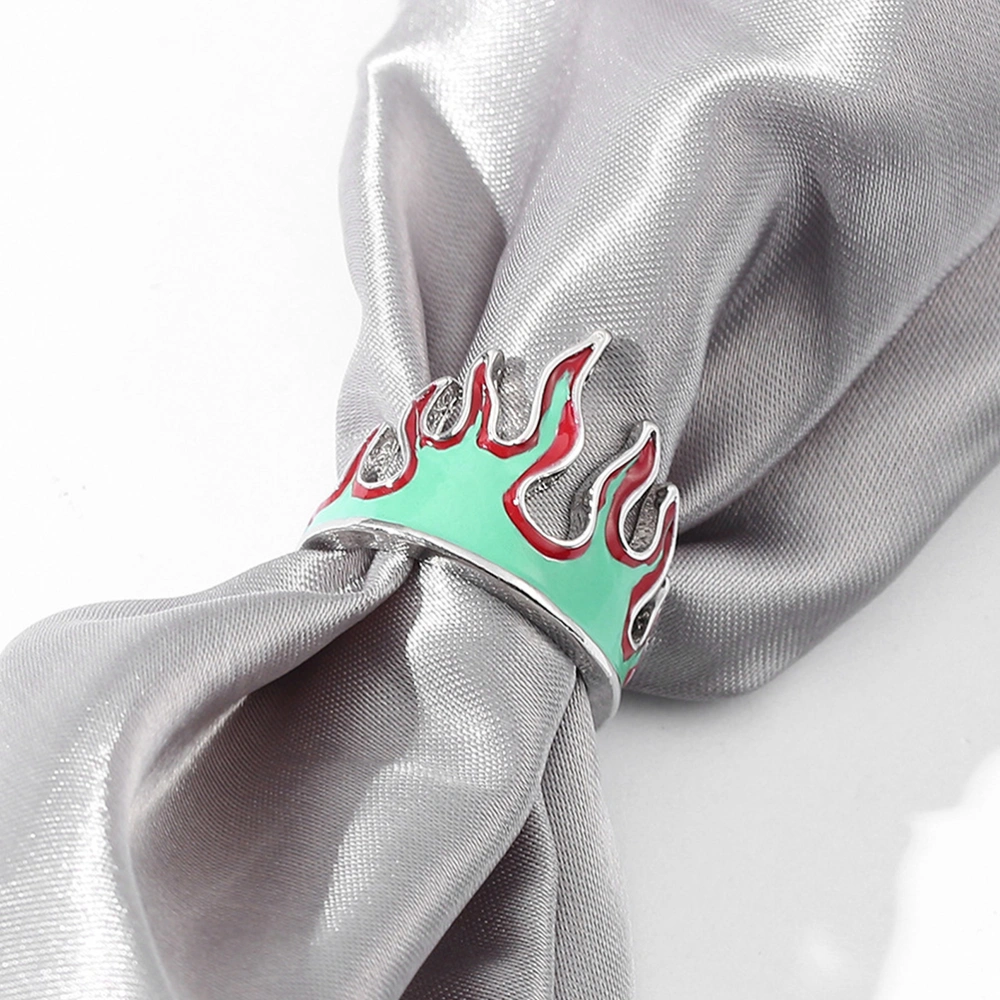 Flame Ring Creative Finger Ring Decorative Ring Men Women Finger Jewelry