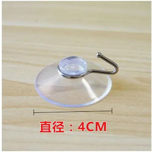 10pcs Suction Cup Hooks Transparent Sucker Hooks for Kitchen Bathroom Glass Door