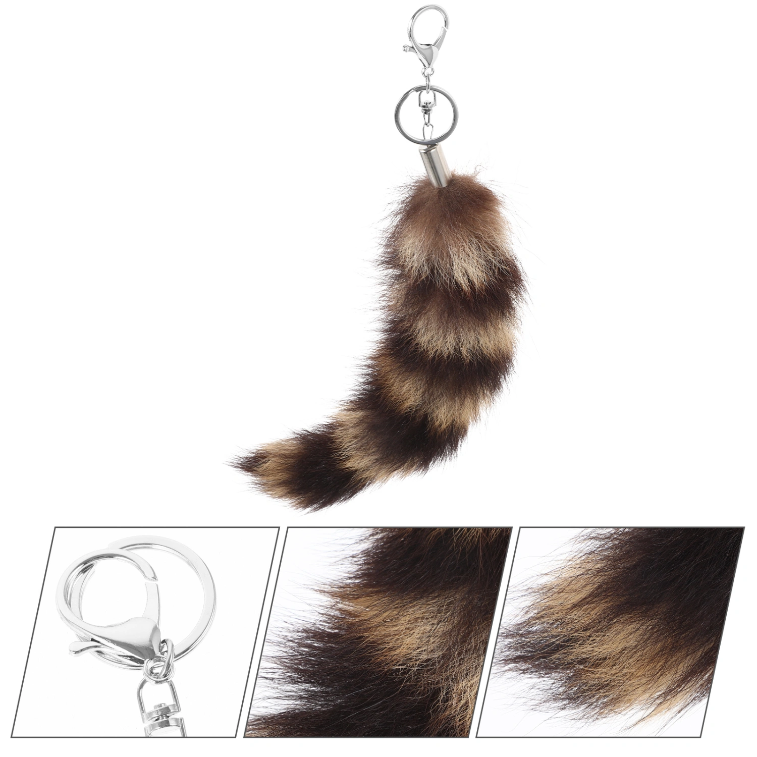Raccoon Tail Keychain Aesthetic Keychain Bag Charm Bag Keychain Handbag Pendant