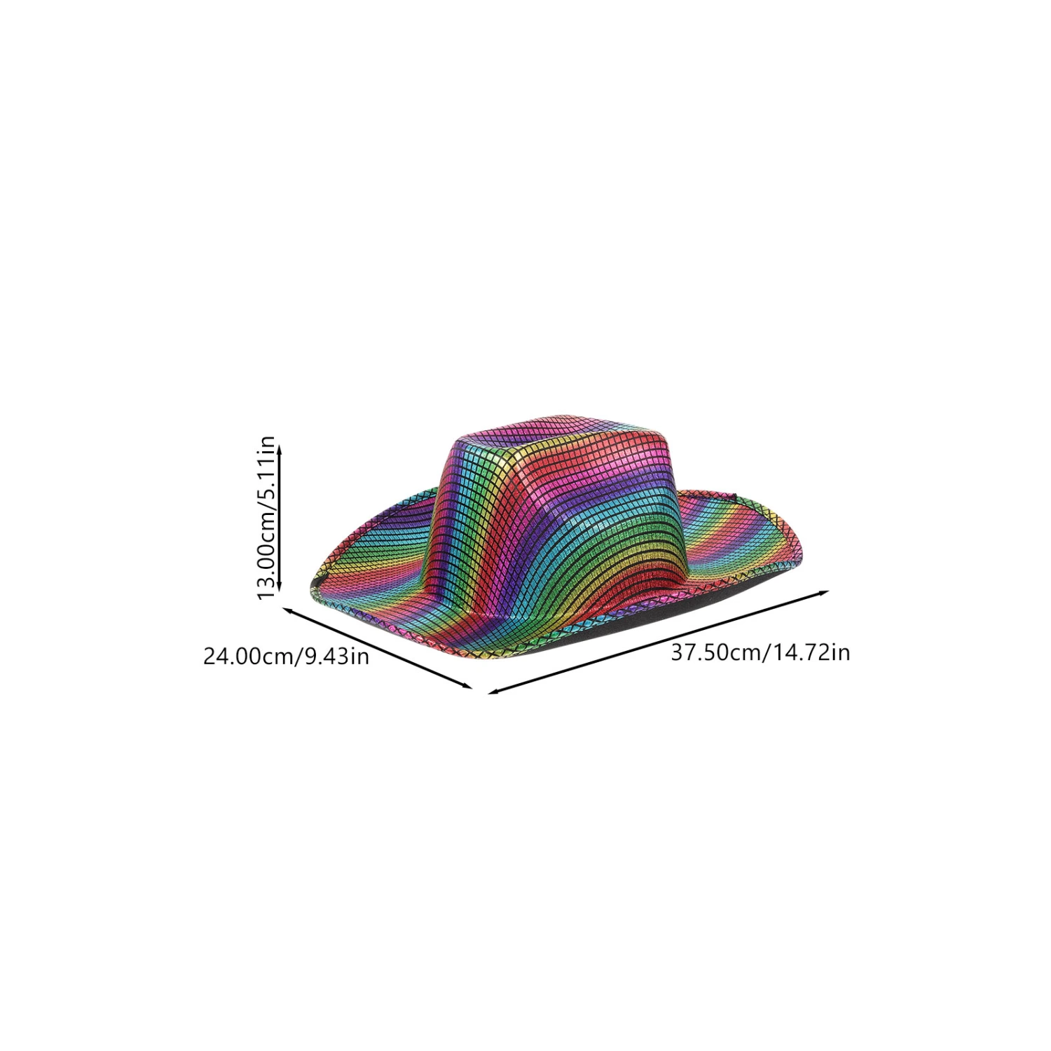 Disco Hat Disco Cowboy Hat Western Hat Party Cowboy Hat Stage Performance Hat