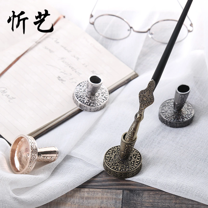 Metal Pen Holder Single Pen Holder Metal Pen Stand Desk Pen Holder Base Pen Accessory