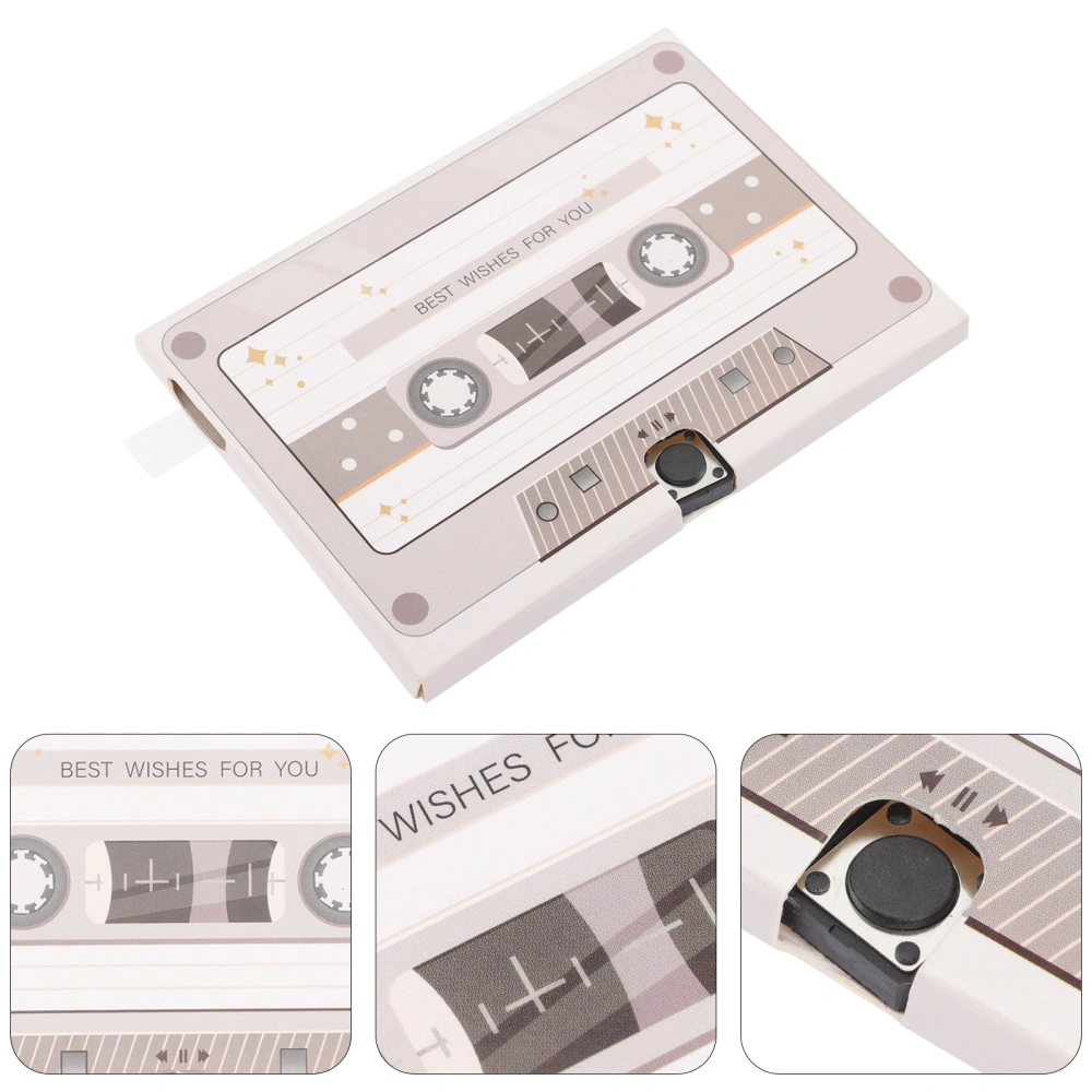 Greeting Card Voice Recorder Recordable Greeting Card Cassette Tape Thank Card