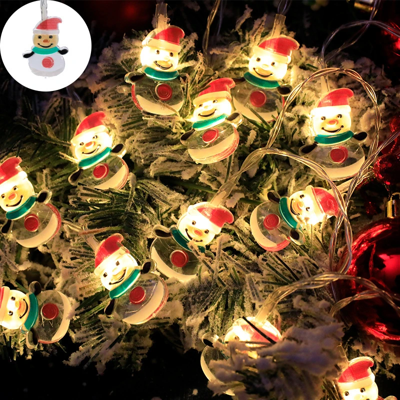 Christmas String Light Led Snowman String Light Christmas Party Decoration