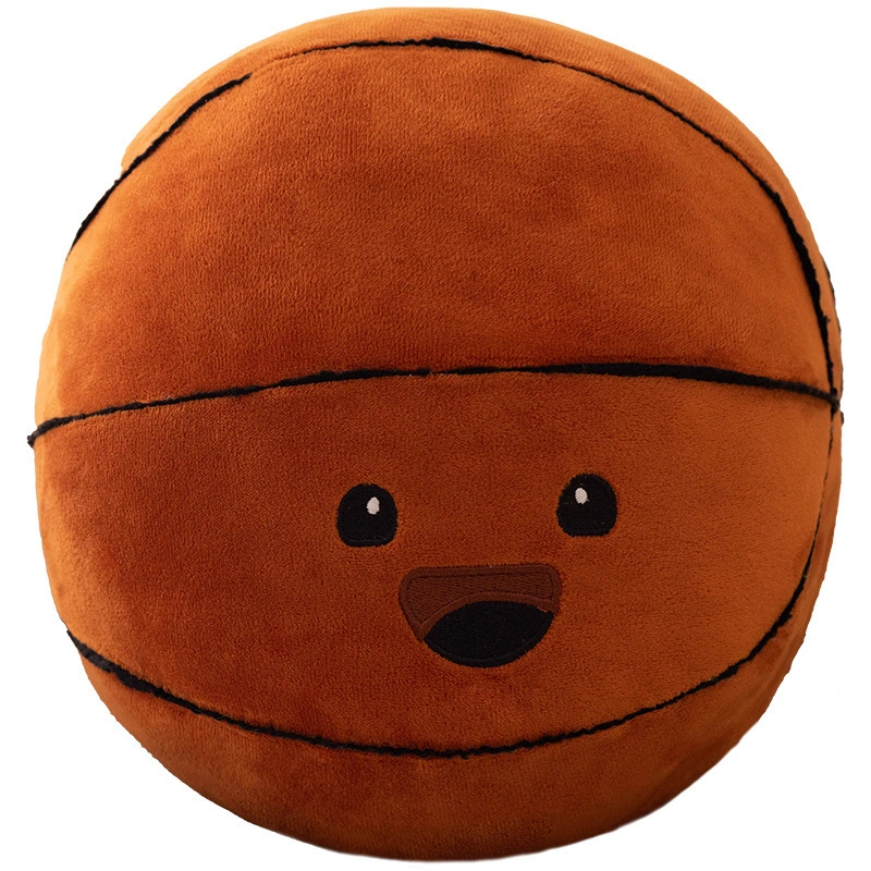 Basketball Plush Pillow Stuffed Basketball Throw Pillow Office Sofa Decoration Cushion