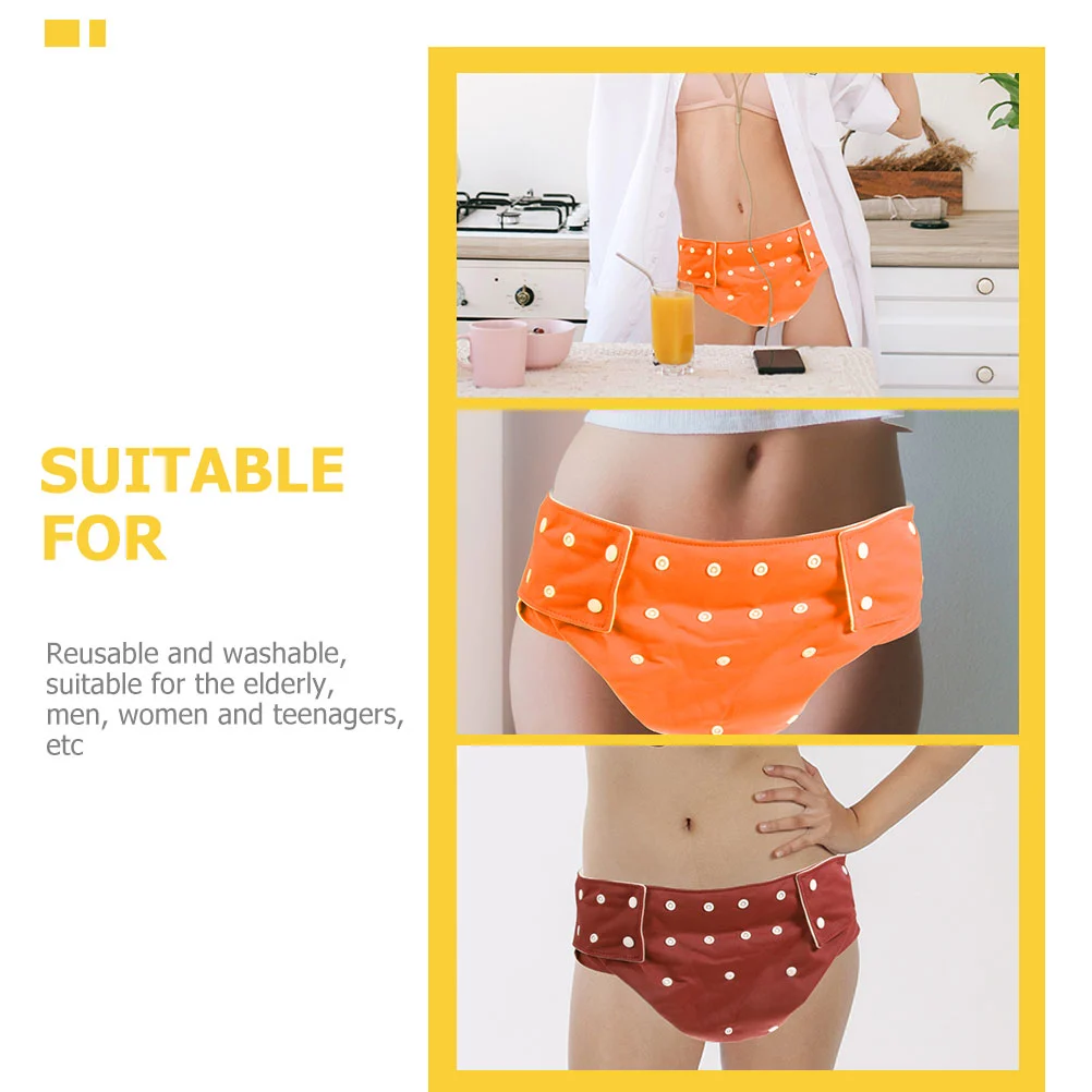 2Pcs Adult Diaper Anti-Leak Adult Diaper Washable Nappy Incontinence Adult Diaper Nappy for Hospital