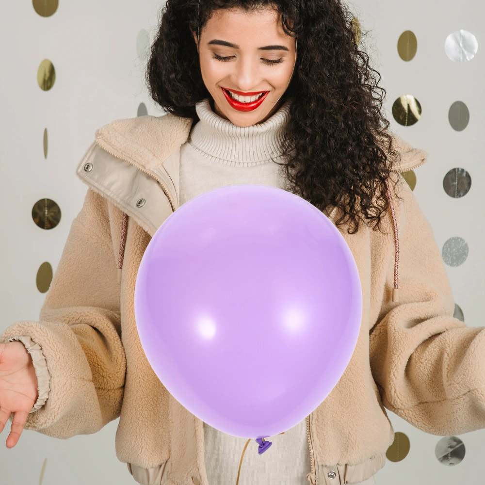 100pcs Light Purple Balloons Latex Balloons Decor for Birthday Wedding Baby Shower Party