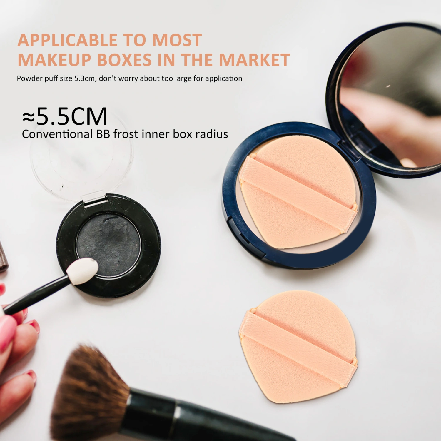 7Pcs Makeup Sponges Makeup Puffs Makeup Primer Applicators for Foundation