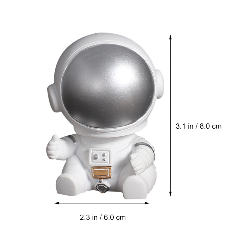 Mini Thumb Up Astronaut Sculpture Household Office Desktop Astronaut Statue