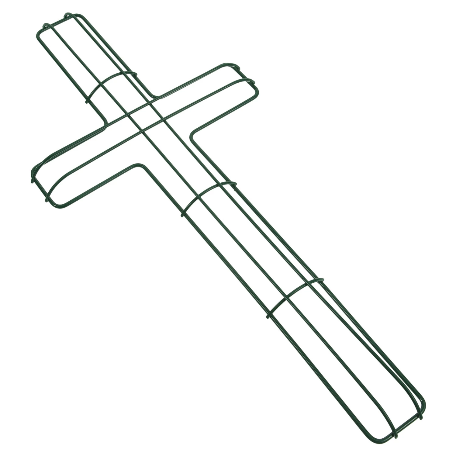 Cross Wreath Frame Metal Cross Shaped Metal Wire Wreath Frame Form for Easter Christmas