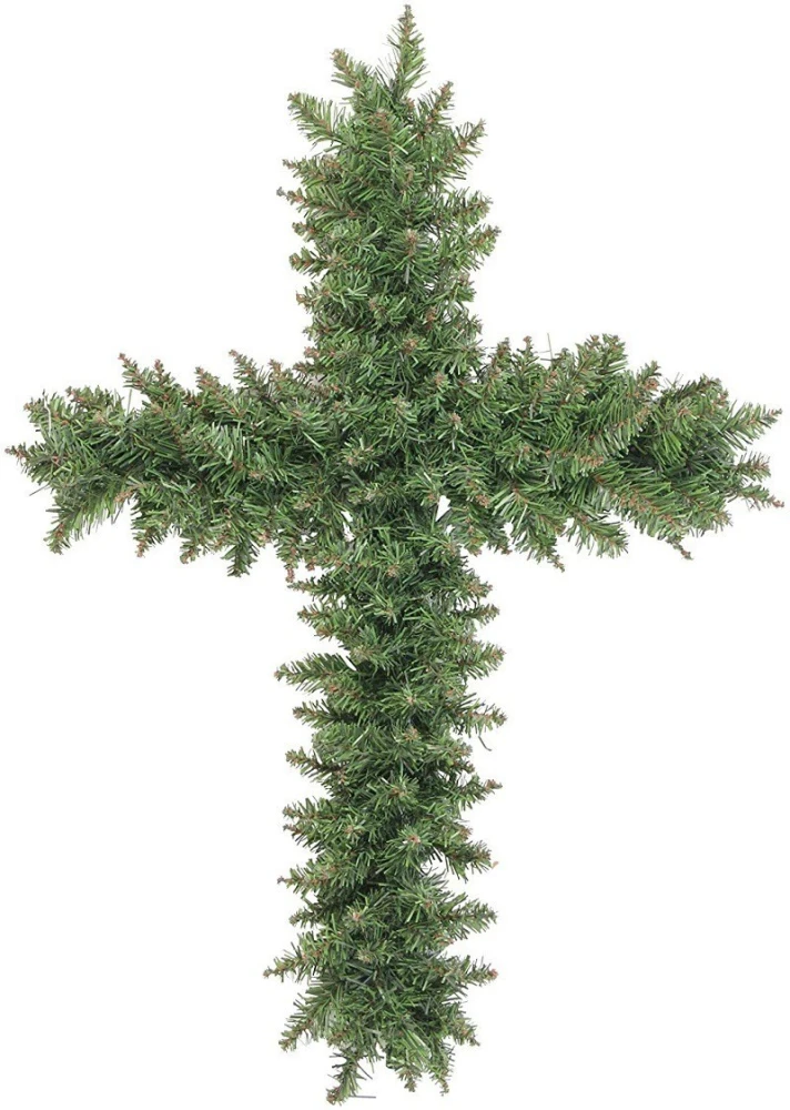 Cross Wreath Frame Metal Cross Shaped Metal Wire Wreath Frame Form for Easter Christmas