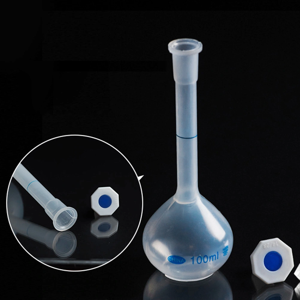2pcs 100ml Volumetric Flask Laboratory Supplies Multi-functional Plastic Bottles Capacity Dispenser for Home Laboratory