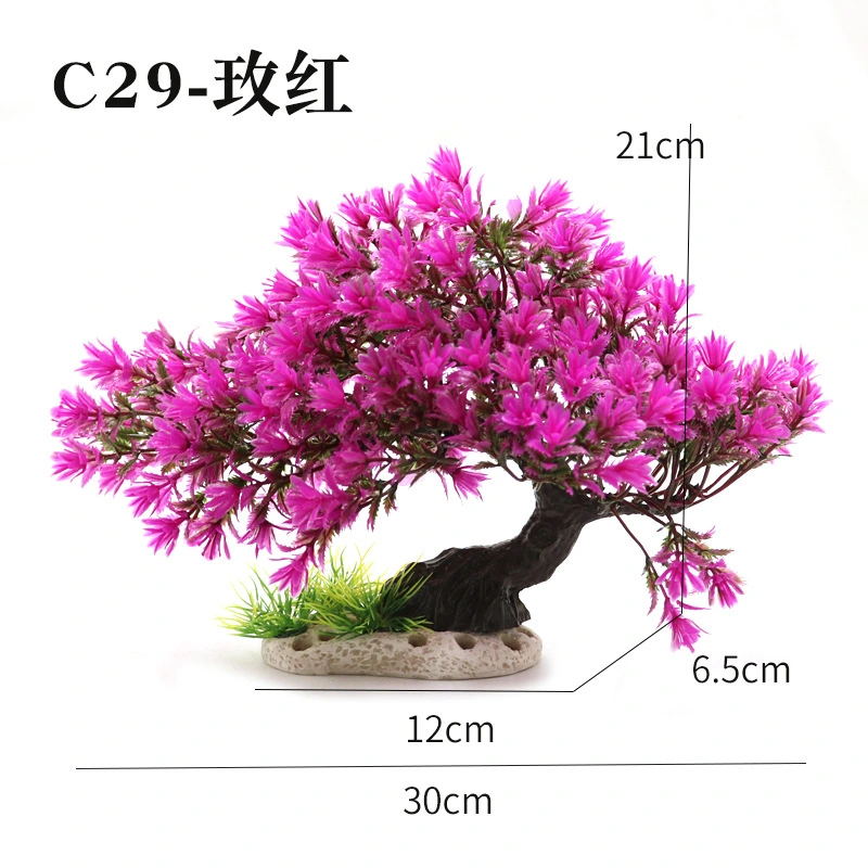 Simulation Small Tree Model Fish Tank Decoration Aquarium Layout Fake Plant Model