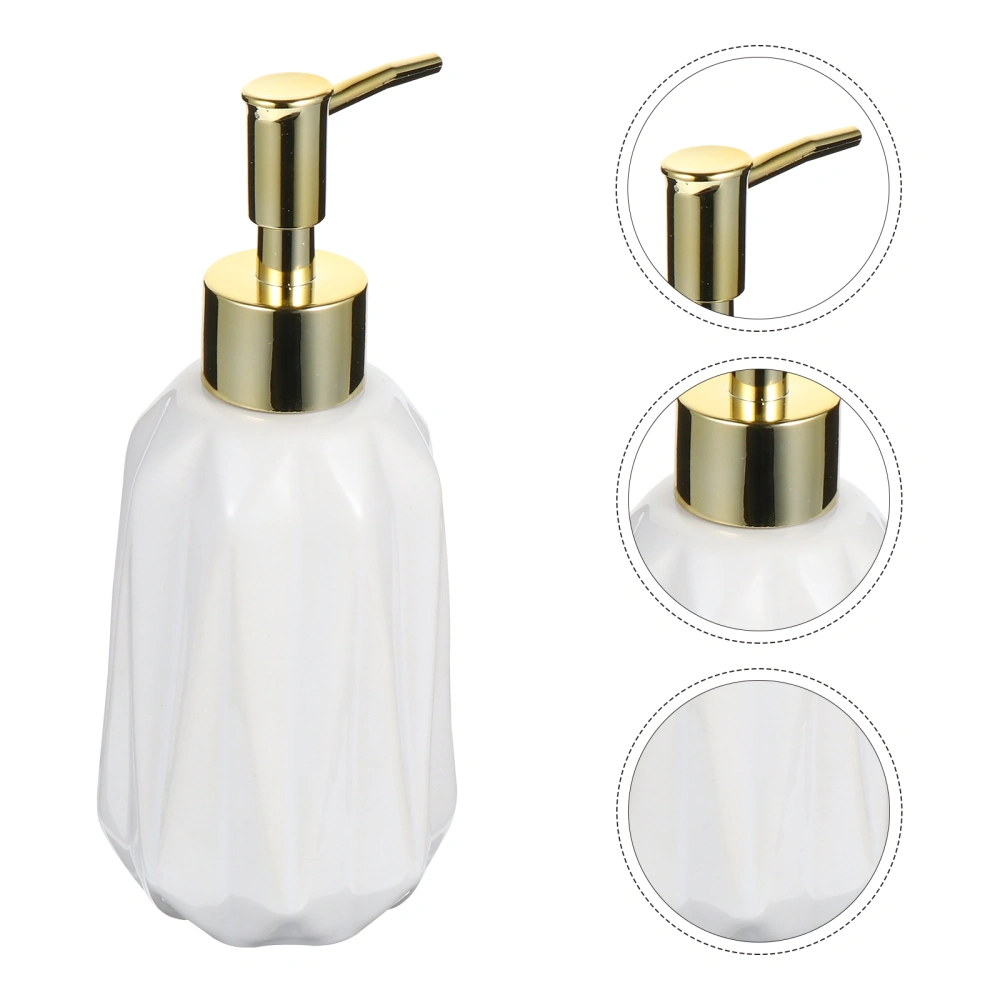 1PC Ceramic Sub-packing Bottle Empty Bathroom Shampoo Bottle Lotion Press Bottle