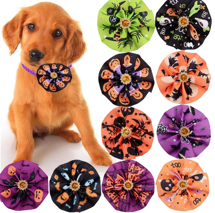 10pcs Dog Collar Flowers Dog Collar Accessories Pet Charms Decorative Collar Flowers