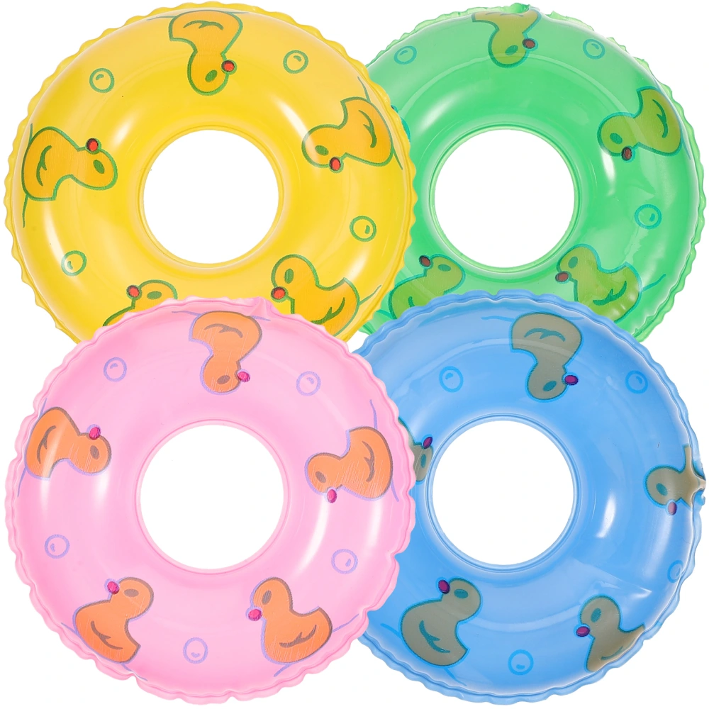 20pcs Dolls Swimming Rings Miniature Swim Rings Floating Toys Baby Shower Toys