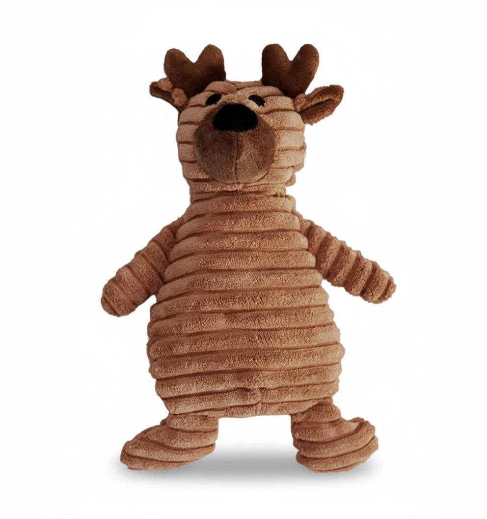 Cute Dog Toy Cute Elk Dog Squeaky Toy Animal Shaped Dog Squeaky Toy Interactive Pet Toy