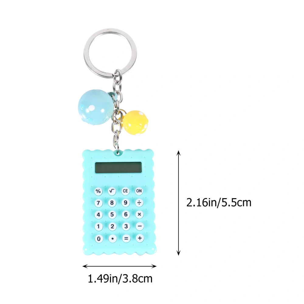 Mini Portable Calculator 8-Digit Display Pocket Calculator with Keychain