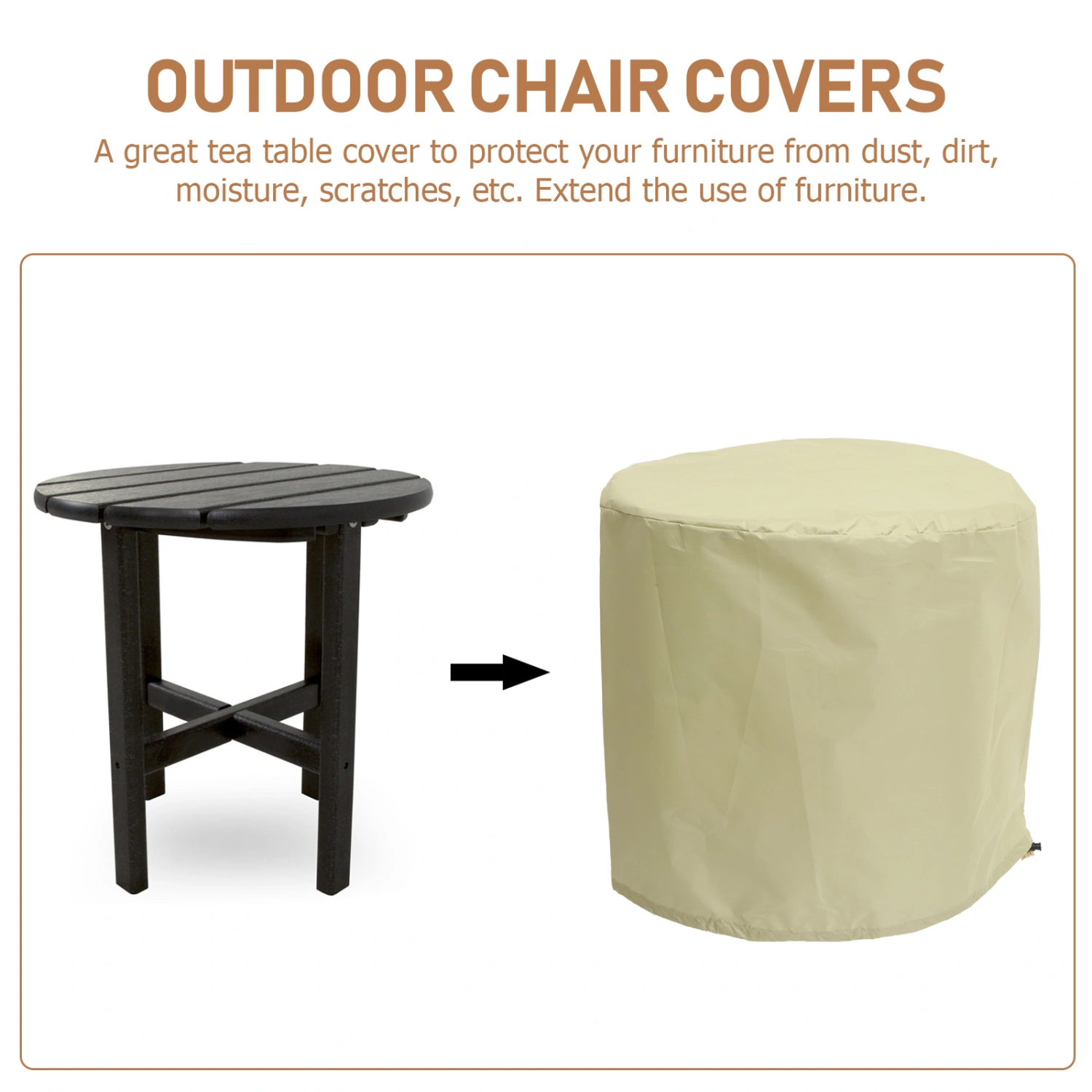 Outdoor Tea Table Cover Tea Table Protector Outdoor Table Cover Small Tea Table Cover