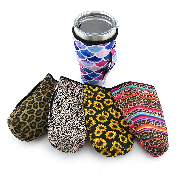 Cup Sleeve Insulated Water Bottle Sleeve Neoprene Bottle Covering with Handle