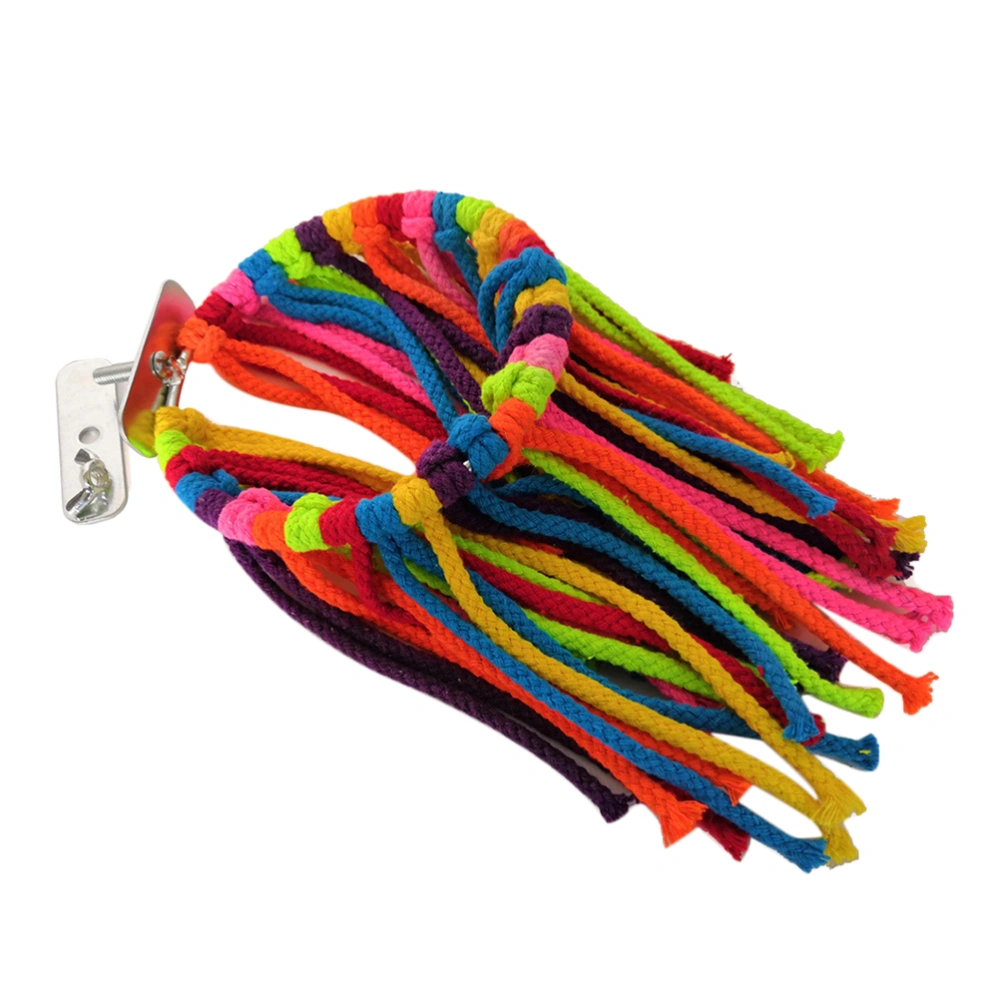 The Stainless Steel Fixed Cotton Chewing Rope Pulling Tool for Parrot  (Random Color)