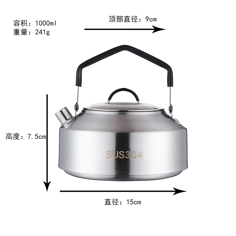 Outdoor Camping Kettle Stainless Steel Kettle Multi-function Kettle Outdoor Cookware Kettle